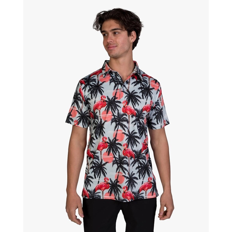 Miami Vice Cool Tech Performance Golf Polo