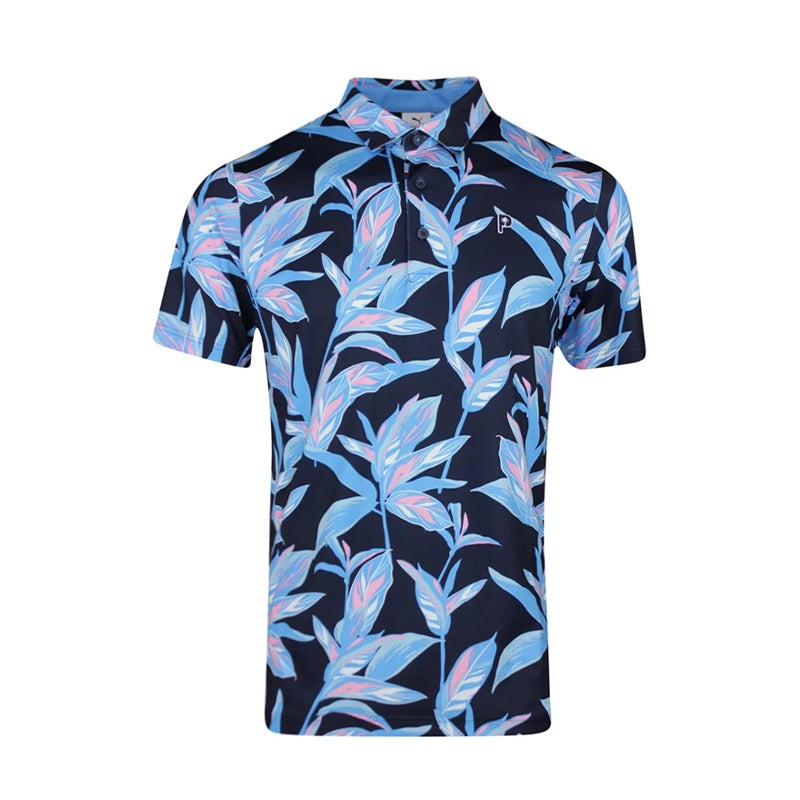 PUMA x PTC Floral Men’s Polo (Deep Navy/Regal Blue)
