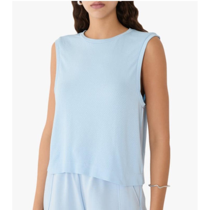 Varley Page Crop Tank – Cashmere Blue