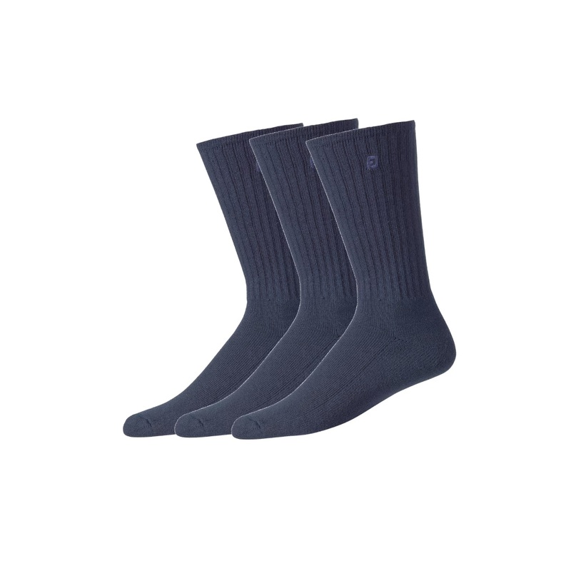 ComfortSof Crew 3 Pair Pack|Navy|White
