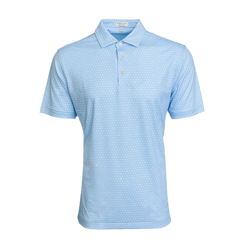 PETER MILLAR Double Performance Men’s Polo (Cottage Blue)