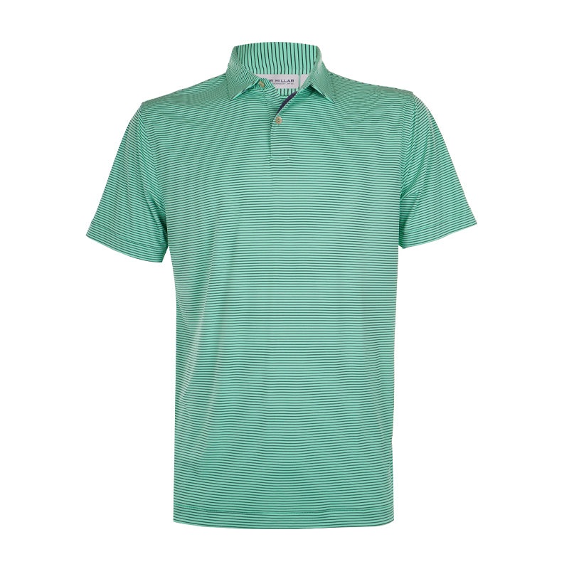 PETER MILLAR Feather Stripe Men’s Polo (Summer Meadow)