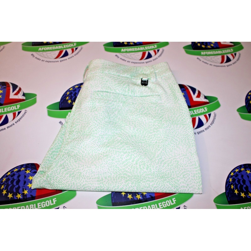 Ping golf womens Daisy Crop trousers mint/white uk size 8