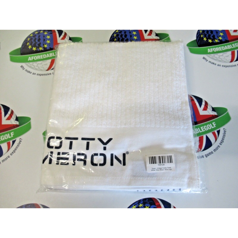 Scotty Cameron Limited Edition Vintage Caddy Towel 22 X 45 White/Navy