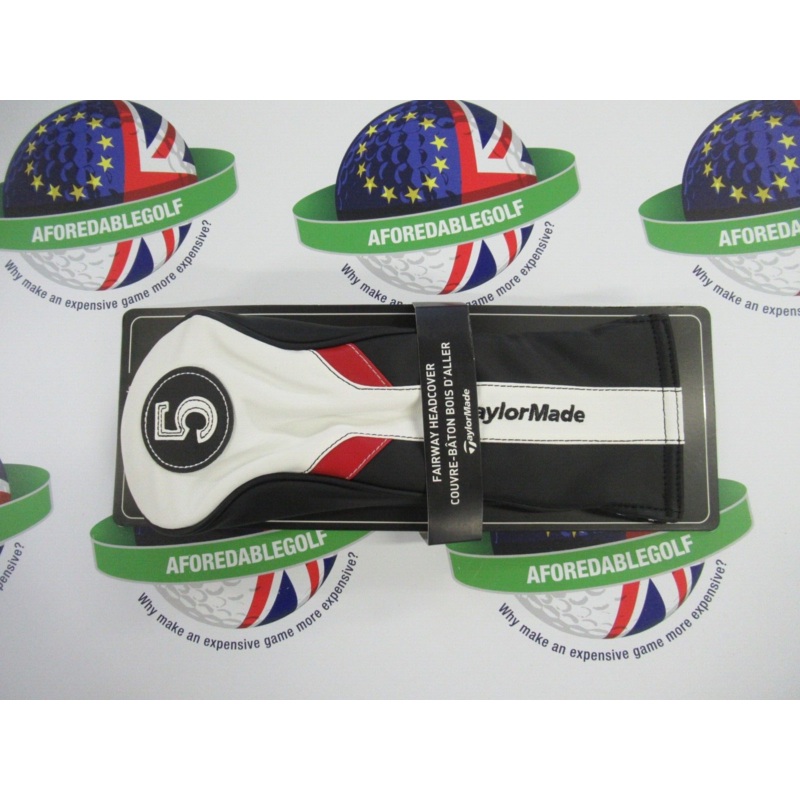 Taylormade White/Black/Red #5 Fairway Head Cover