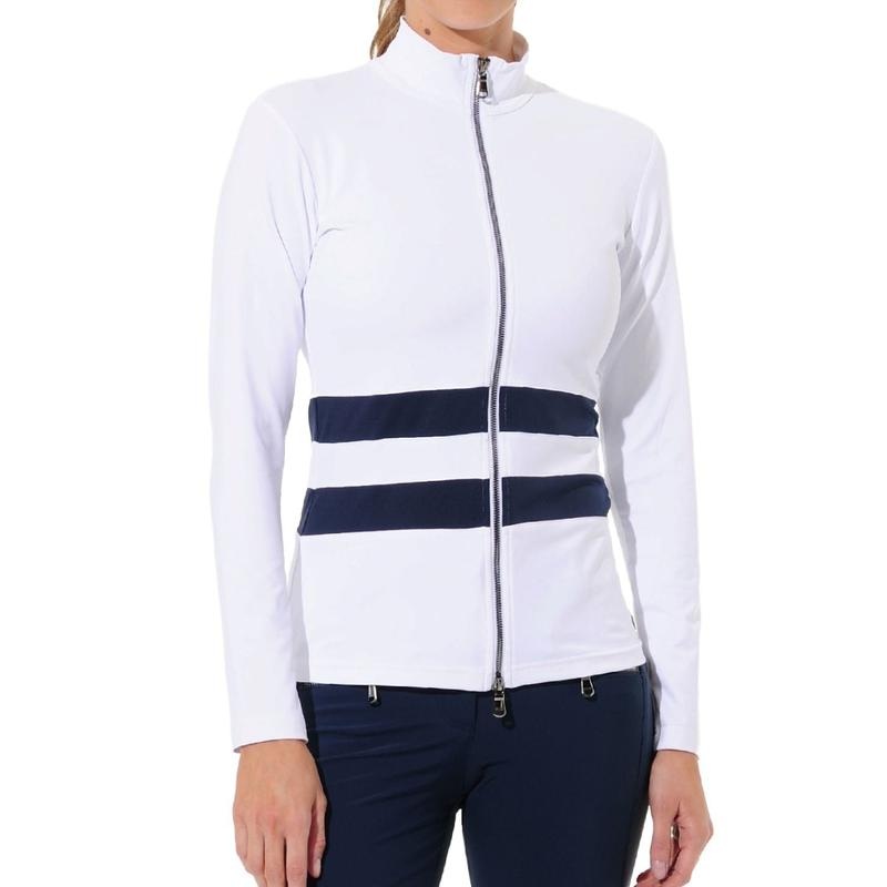 MDC Full Zip Jacket  – White/Navy