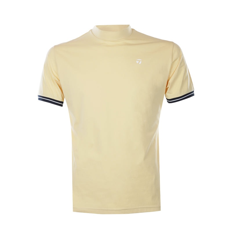 TAYLORMADE Back Print Mens Mock Shirt (Cream)