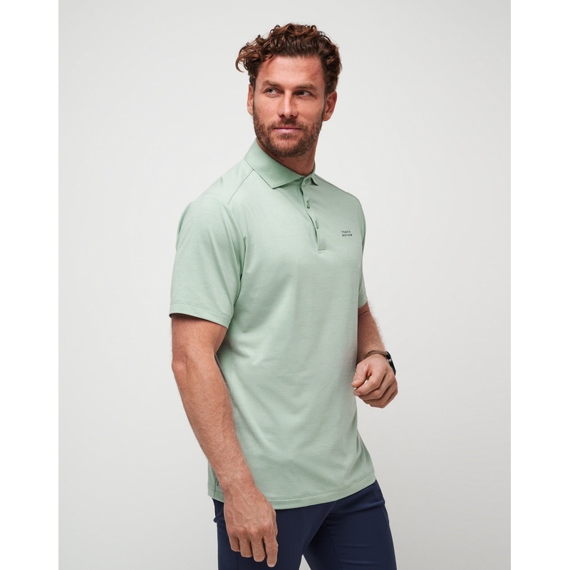 Travis Mathew Heater Pro Polo – Jadeite