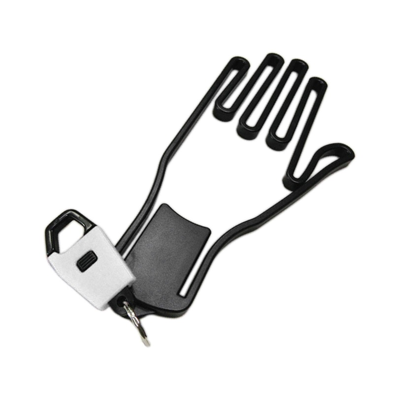 1 PC Golf Glove Holder Rack Outdoor Sport with Key Chain Plastic Durable White