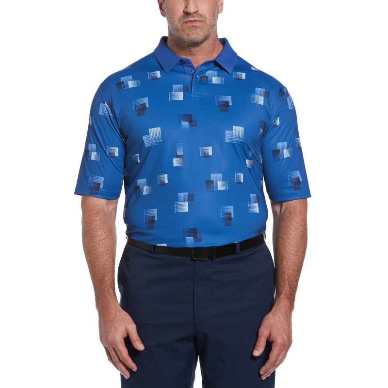 Big & Tall 8 Essential Clubs Print Golf Polo