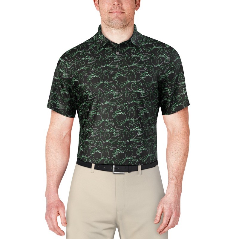 Men’s Linear Toucan Print Golf Polo