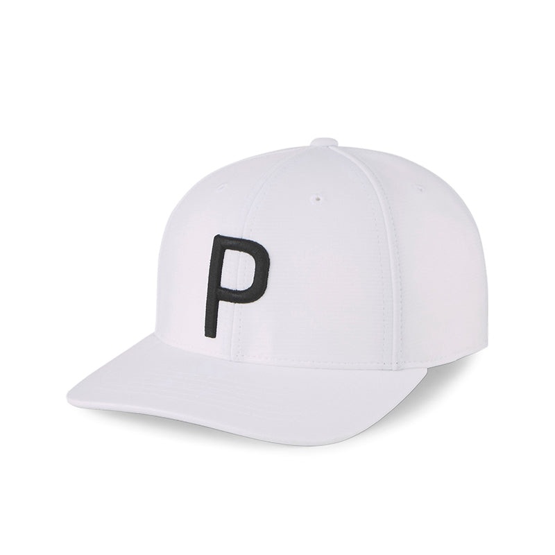 PUMA P Youth Junior Cap (White/Black)