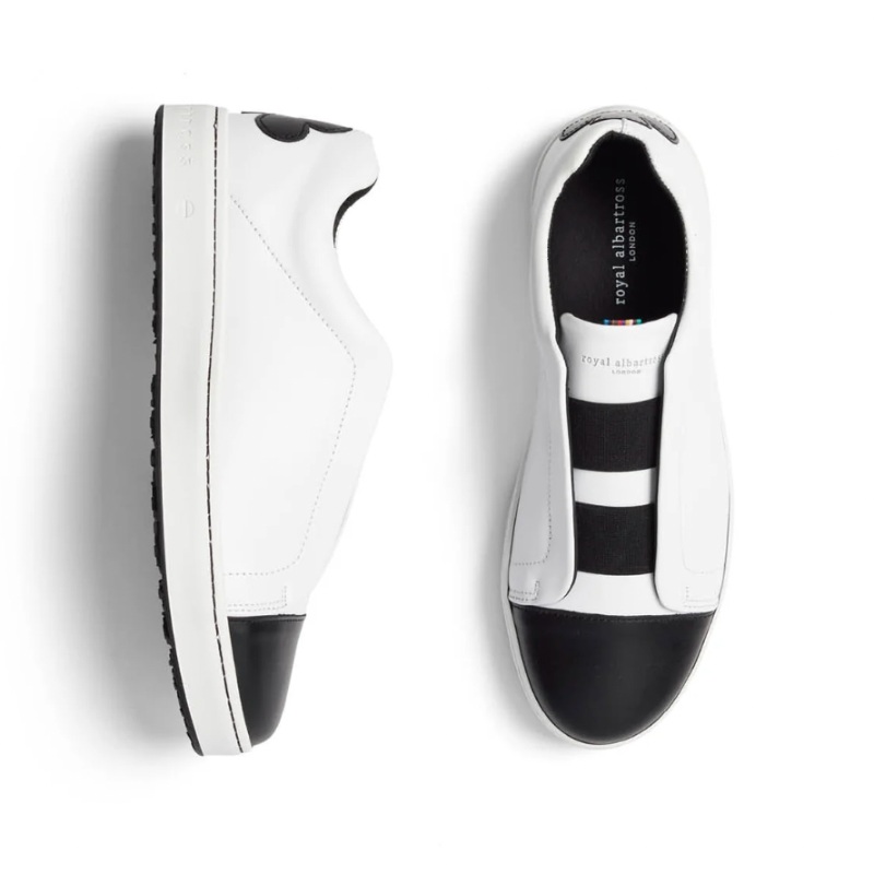Royal Albartross Queen of Clubs Shoe – White/Black