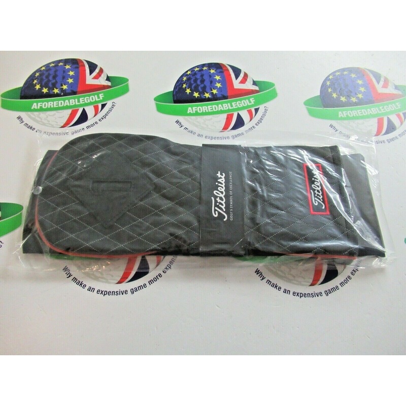 Titleist Limited Edition Jet Black Leather Driver Head Cover