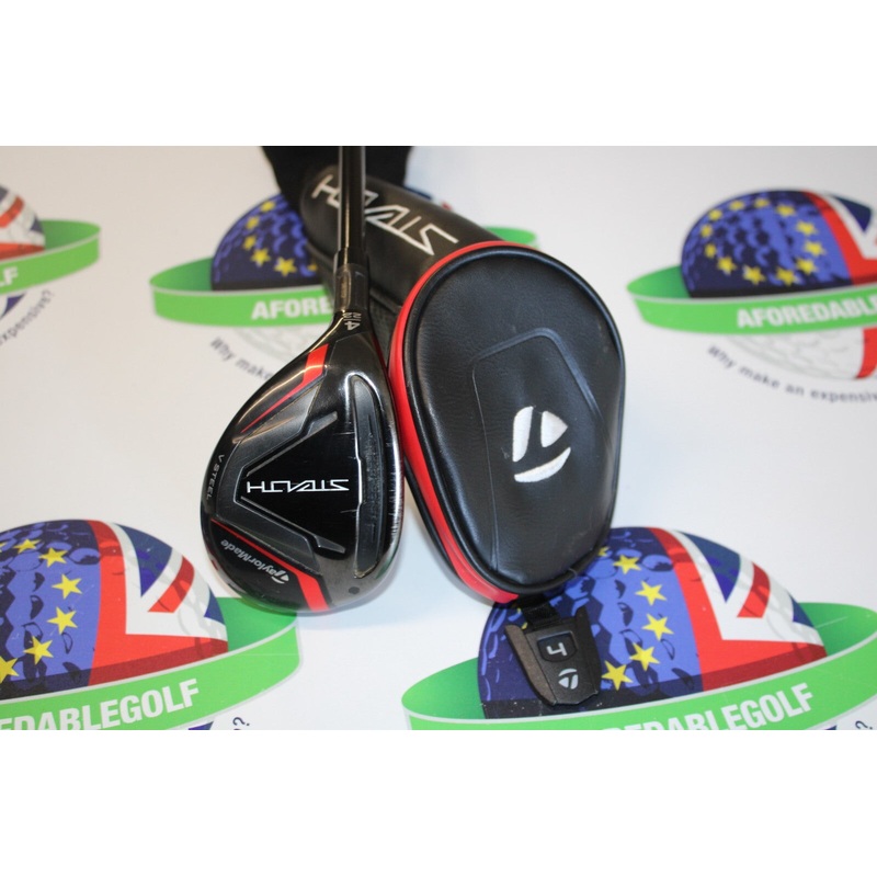 Used Taylormade Left Hand Stealth 22 Degree #4 Hybrid Hzrdus Smoke Rdx 80G Stiff