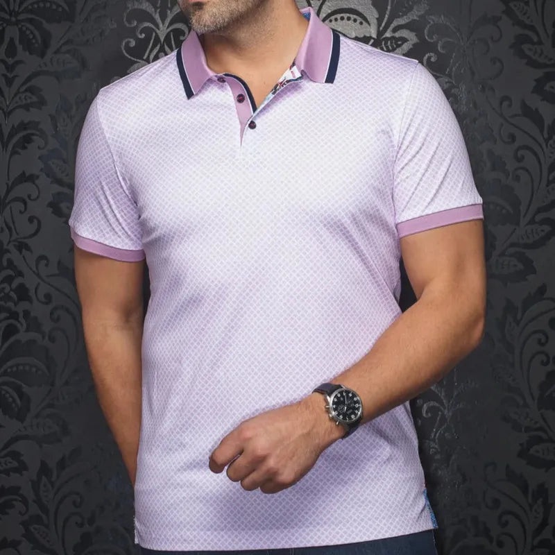 Au Noir Men’s Fairmont Polo – Pink