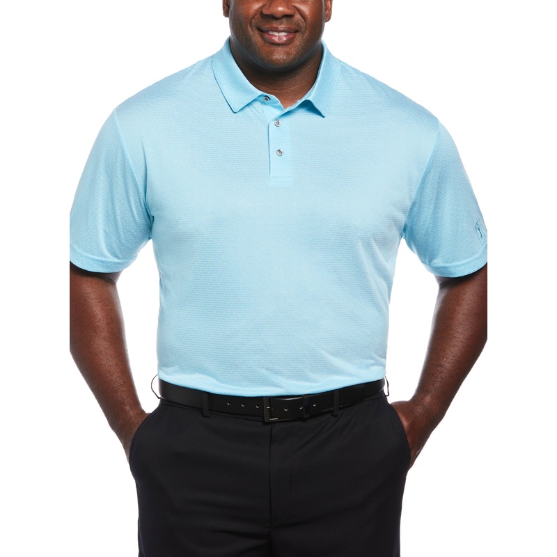 Big & Tall Two-Color Jacquard Golf Polo
