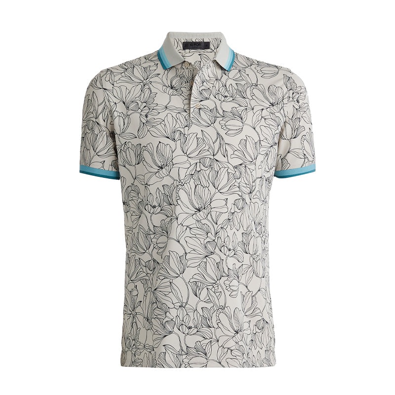 GFORE Outline Pique Men’s Polo (Stone)