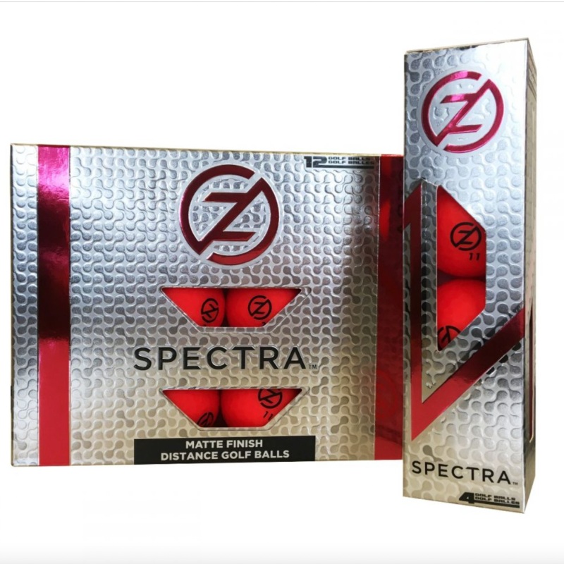 Zero Friction Spectra Golf Balls – 4 pack – Red