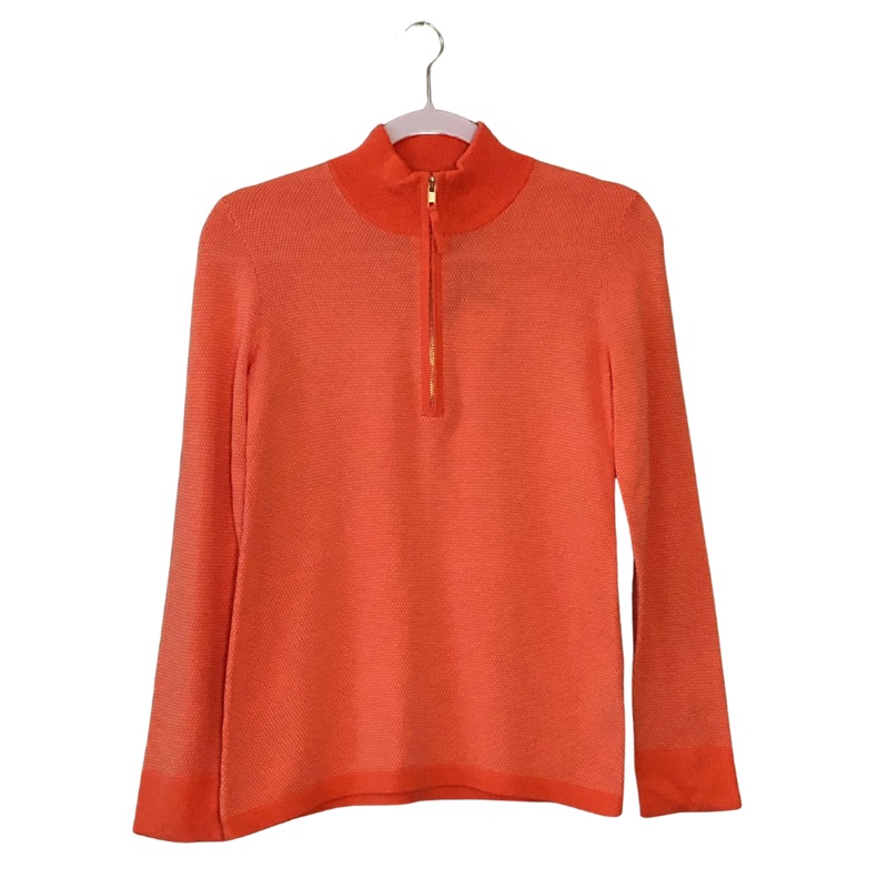 Alashan Cashmere Birdseye Zip Pullover – Sherbert