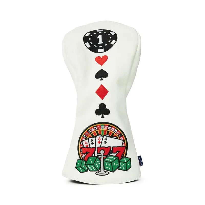 Gambling Driver Headcover – White