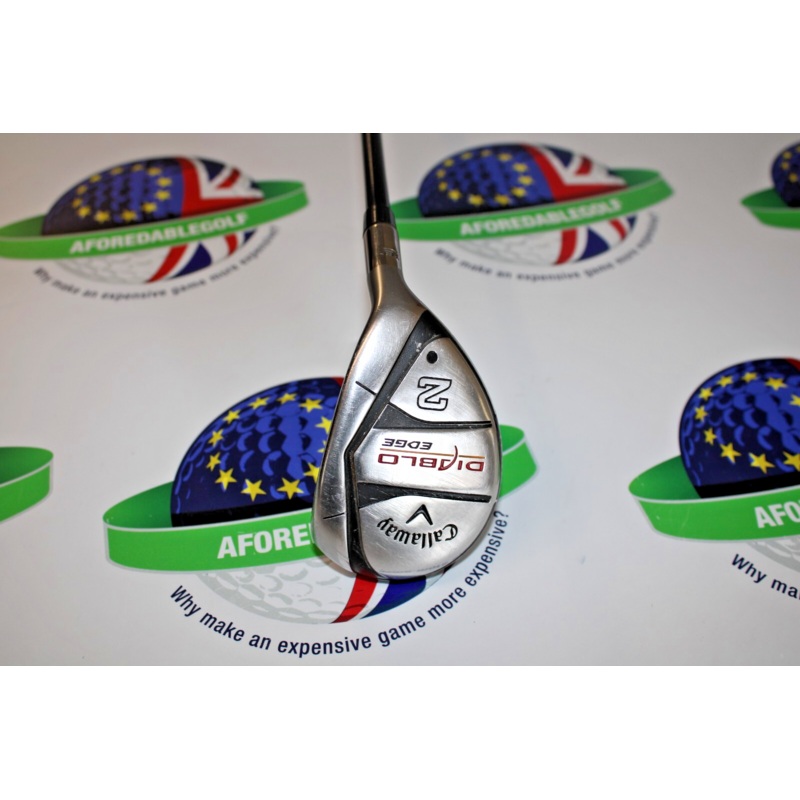 Used Callaway Diablo Edge Tour 18 Degree #2 Hybrid 75G Graphite Shaft Stiff Flex