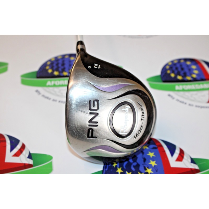 Used Ping Rhapsody 460Cc Titanium 12 Degree Driver Ping Ult 129 Ladies Flex