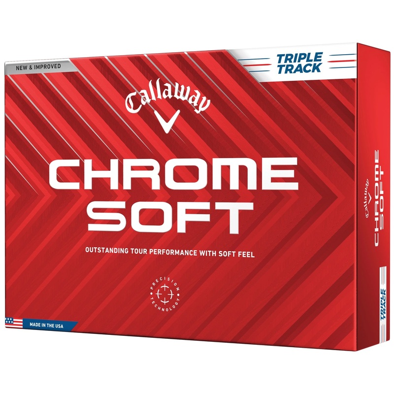 Callaway Chrome Soft Triple Track 1 Doz – White
