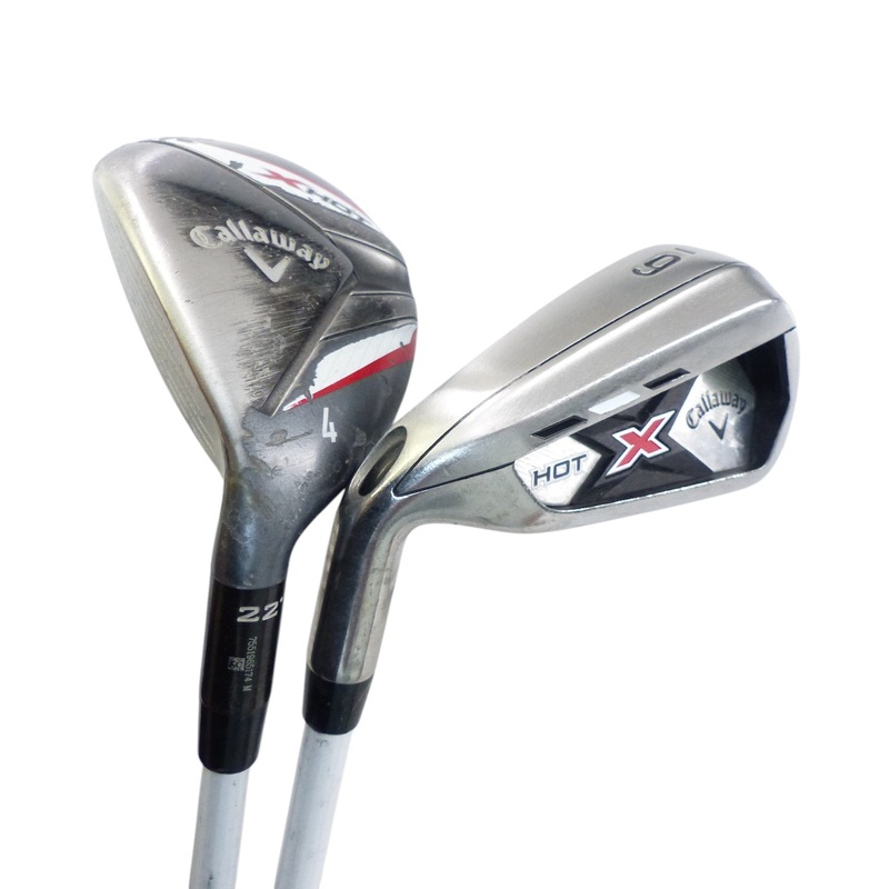 Callaway: X Hot Combo Iron Set 4H, 5H, 6i-PW (7 Pc) Graphite Seniors Left Hand