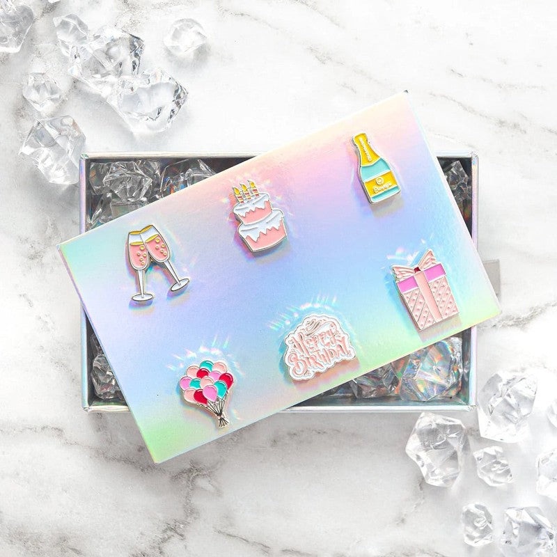 Cheers Wine Glass Charms – Happy Birthday