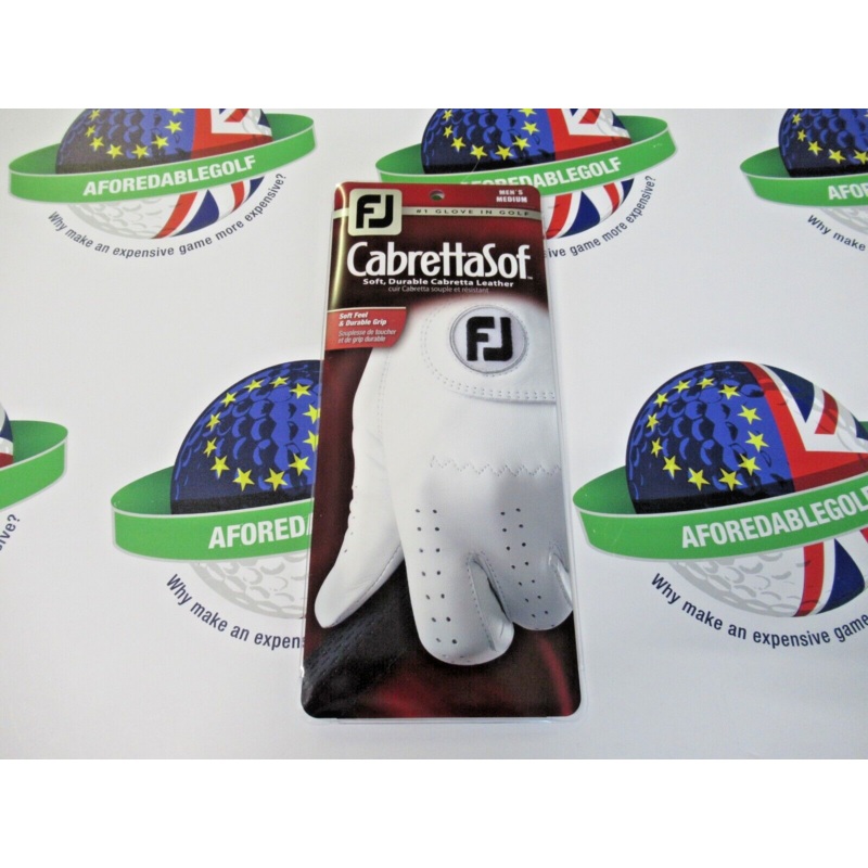 Footjoy Cabrettasof Leather Left Hand Glove For Right Hand Player Medium