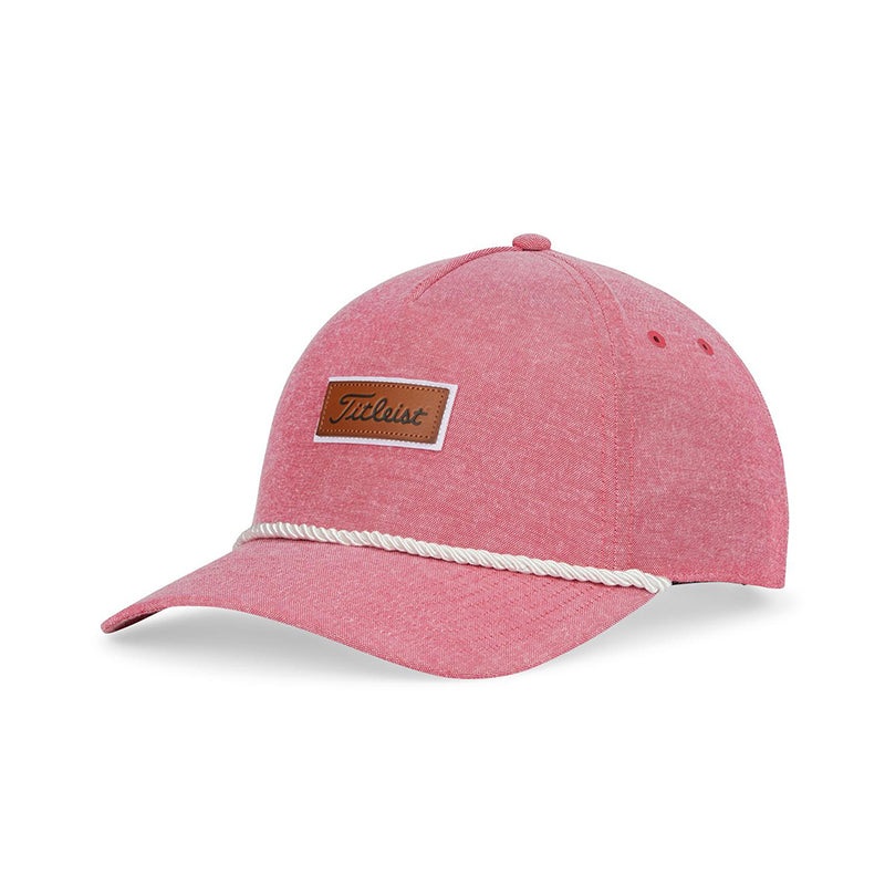 TITLEIST Charleston Oxford Rope Men’s Cap (Red)