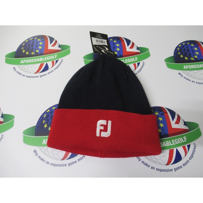 Footjoy Navy/Red Beanie