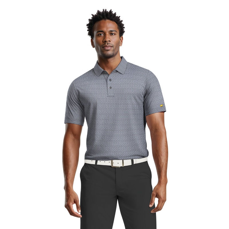 Men’s Geo Print Polo|Mood Indigo|S|M|L|XL|XXL|XXXL