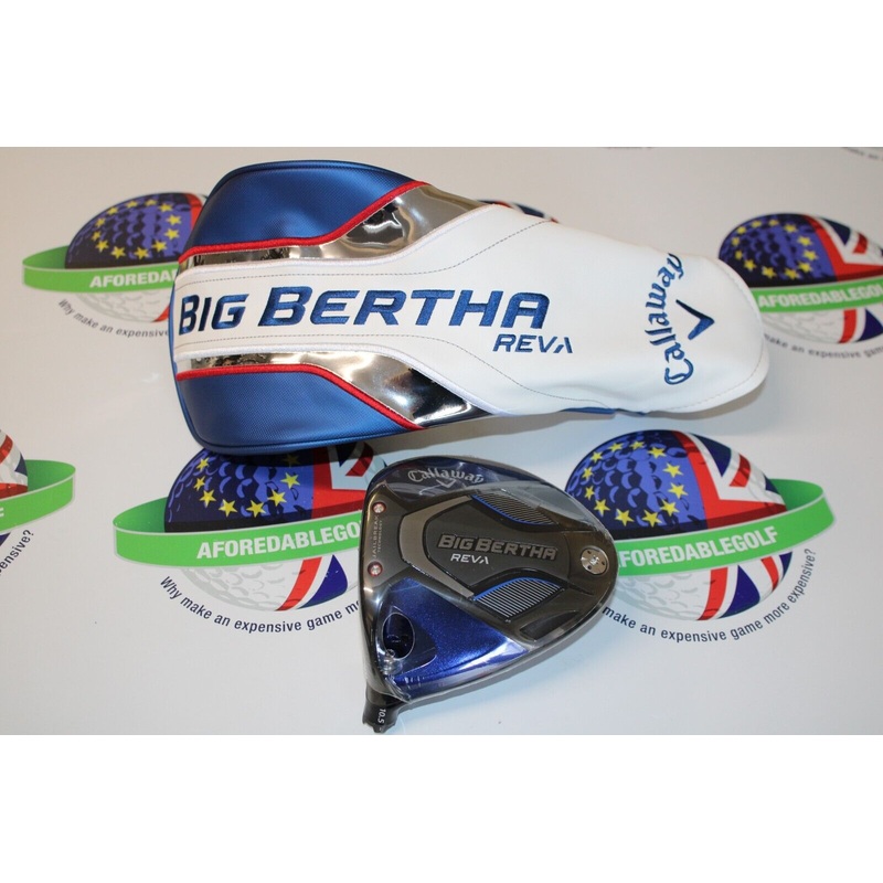 New Callaway Left Hand Big Bertha Reva 10.5 Degree Driver Head & Head Cover