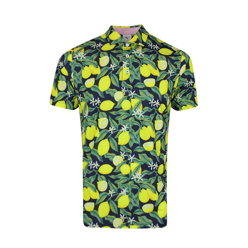 PUMA x Arnold Palmer Lemon Branch Men’s Polo (Deep Navy)