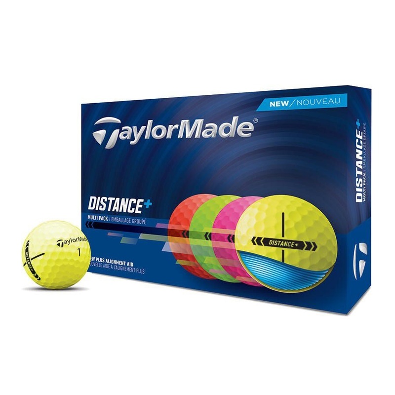 TaylorMade 2025 Distance+ Golf Balls 1 Doz – Multi Pack