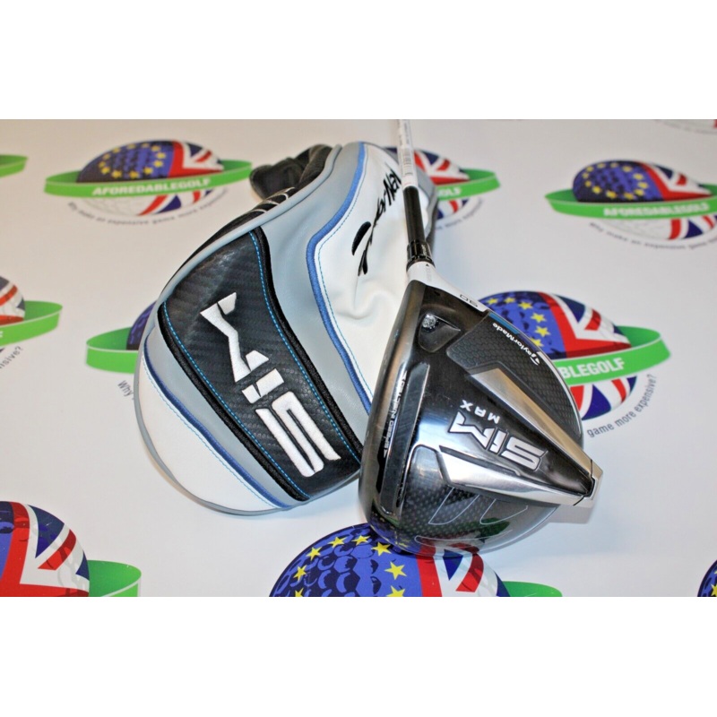 Used Taylormade Sim Max 9.0 Degree Driver Fujikura Ventus Blue 5-S Stiff Flex