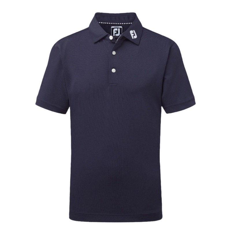 FootJoy Junior Solid Stretch Pique – Navy