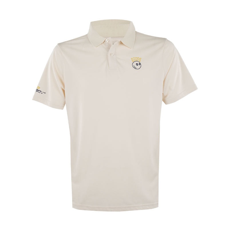MALBON GOLF Trophy Performance Pique Men’s Polo (Ivory)