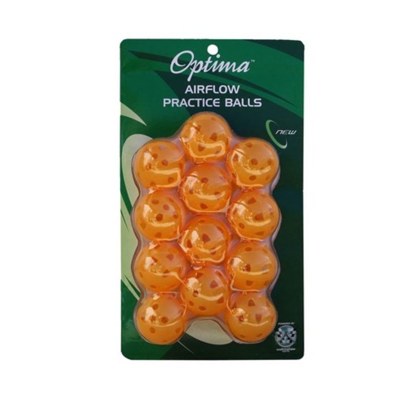Optima Airflow Practice Balls – Orange 12 Pack