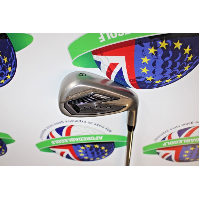 Used Cobra Dark Speed 8 Iron Cobra Ultralight Steel Shaft Regular Flex