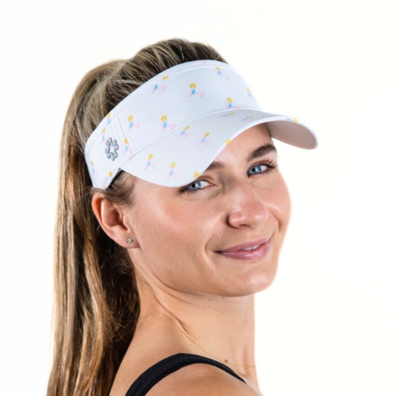 Vimhue Dink Responsibiy Visor – White