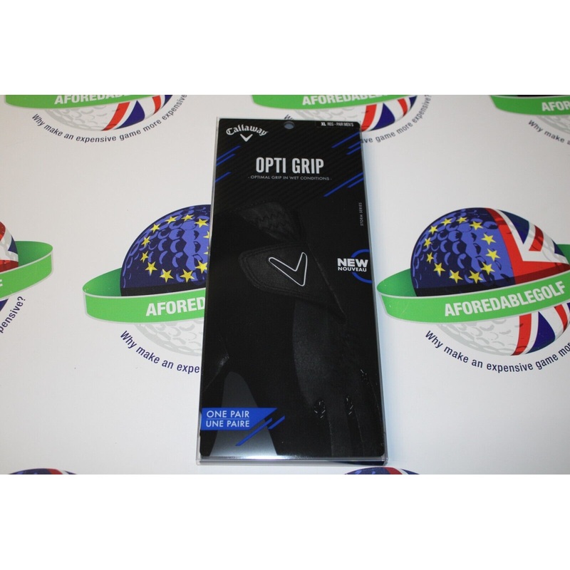 Callaway Opti Grip Black Wet Weather Gloves XL Pair