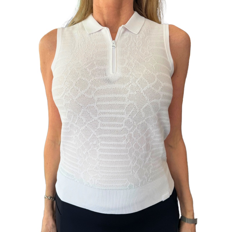 Foray Golf Snake S/L Polo – White