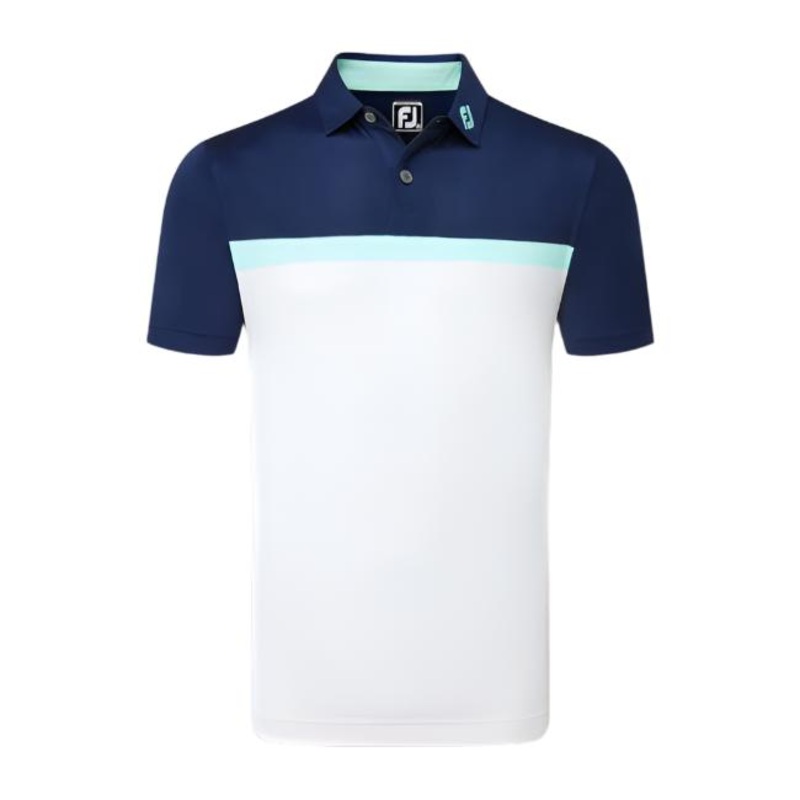 Lisle Colour Block – White/Navy