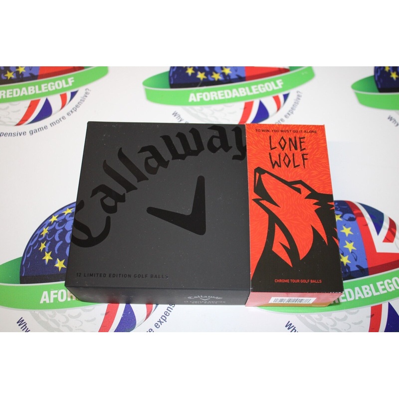 New 12 Callaway Chrome Tour Truvis Limited Edition Lone Wolf Golf Balls