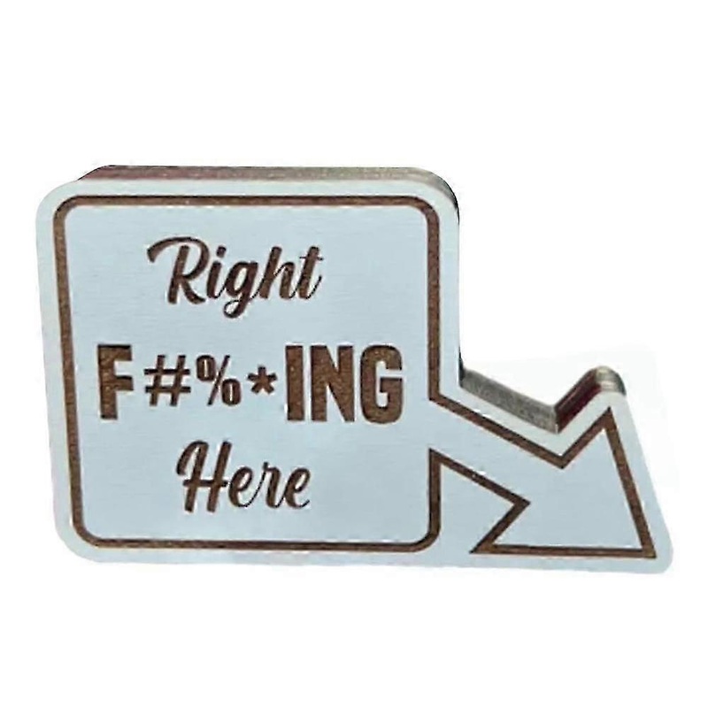 Funny 8 Ball Pocket Marker,Humor Novelty Wooden Golf Ball Marker with Funny Word Tw