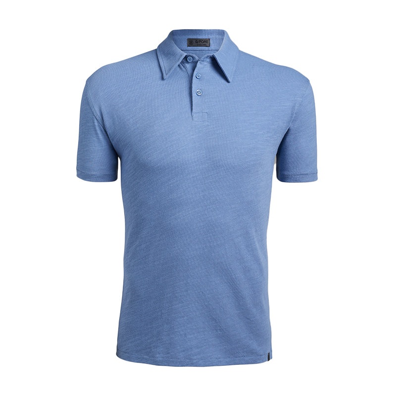 GFORE Clubhouse Cotton Men’s Polo (Colony Blue)