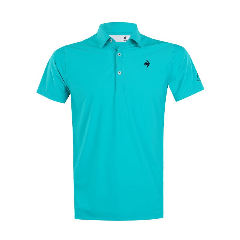 LE COQ SPORTIF GOLF Nylon Stretch Men’s Polo (Green)